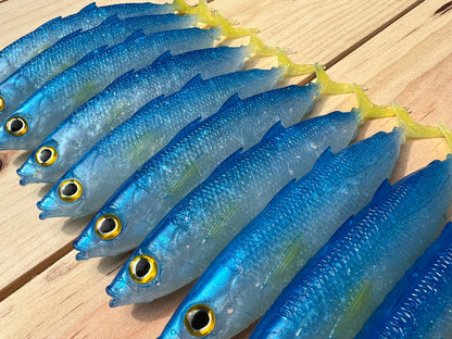 6" Opelu Custom Soft bait.