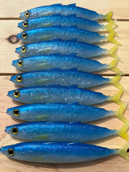 6" Opelu Custom Soft bait.