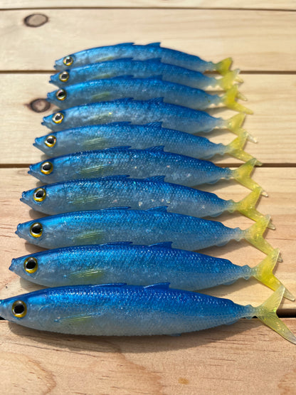 6" Opelu Custom Soft bait.