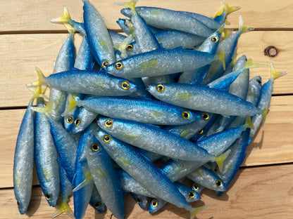 6" Opelu Custom Soft bait.
