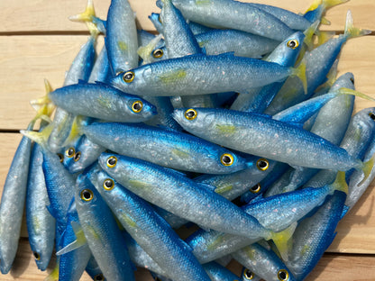 6" Opelu Custom Soft bait.