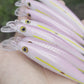 4.5" Pink Obake Oama - Papio Diver. Comes with hooks and split rings.
