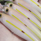 4.5" Standard Oama Scheme, Papio Diver Comes with hooks and split rings.