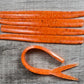 Flo Orange 5" Frantic Aku Strips. Packs of 5