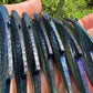 3.5" Viper Blue Vibe with hooks and split rings.
