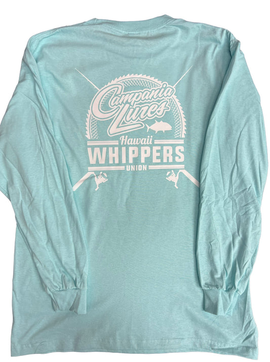 Campania X Hawaii Whippers Union Tiffany Green Cotton Long Sleeve.