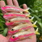 4" Hot Pink Strip Oama Softbait. Sold individually.