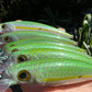 4.5" Viper Green V2 Oama Papio Diver. Sold with hooks and hardware.