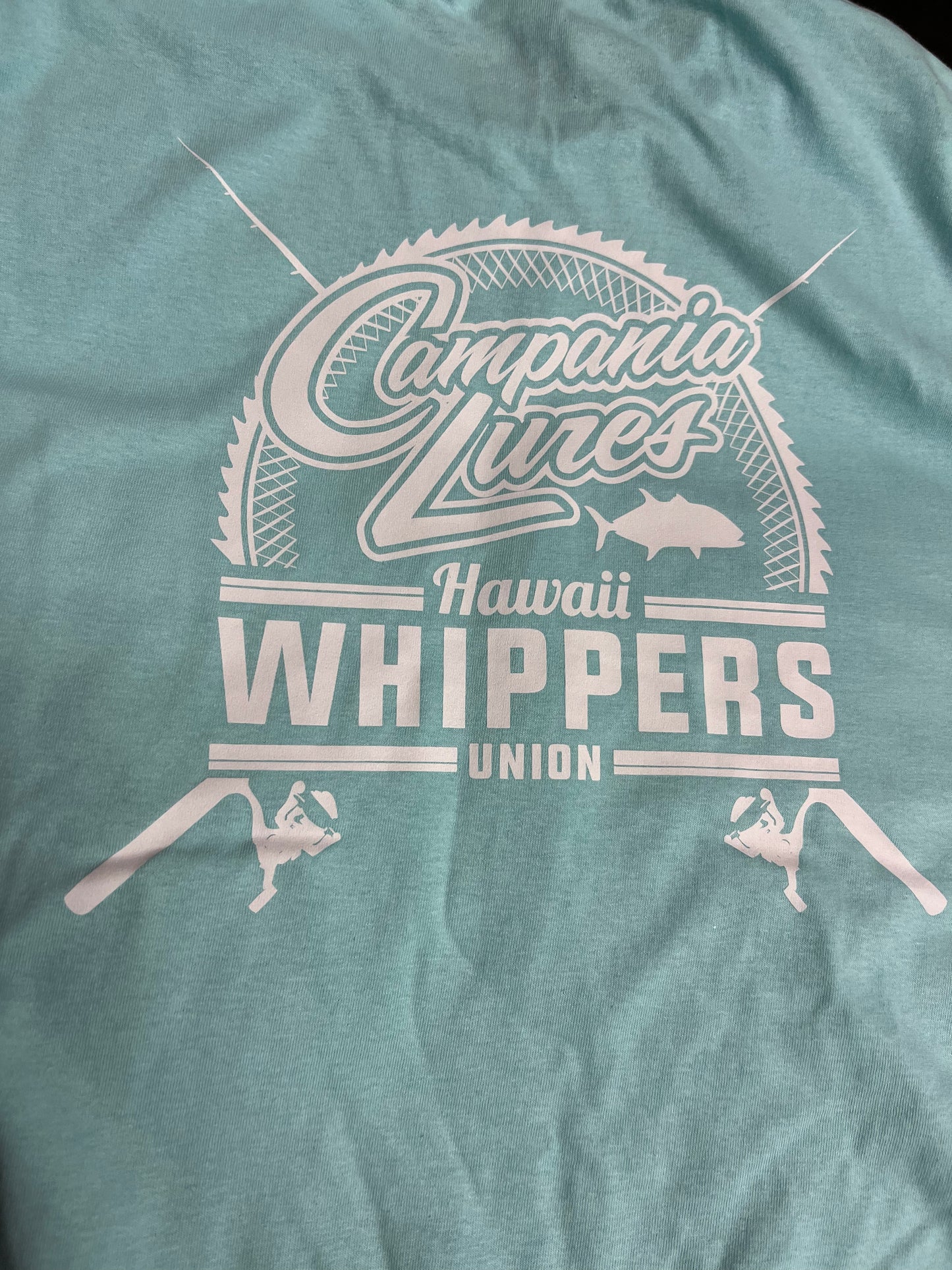 Campania X Hawaii Whippers Union Tiffany Green Cotton Long Sleeve.