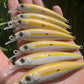 3" Gold Top Oama - Papio Diver. Comes with hooks and hardware.