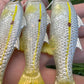 4" Custom Oama Silver Top Soft bait. Sold Individually.