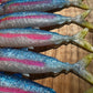 6" Hot Pink Strip Opelu Softbait. Sold individually.