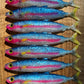 6" Hot Pink Strip Opelu Softbait. Sold individually.