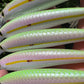 4.5" Obake Green Oama- Papio Diver. Comes with hooks and split rings.