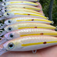 4.5"  Obake Oama -Papio Divers. Comes with hooks and split rings.