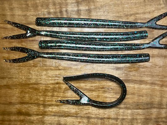 AMX Black 5" Frantic Aku Strips. Packs of 5