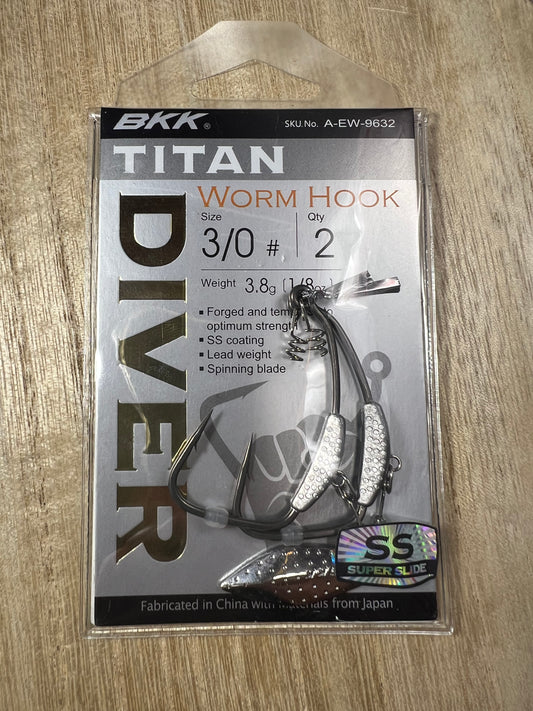 Titan Diver Worm Hooks.