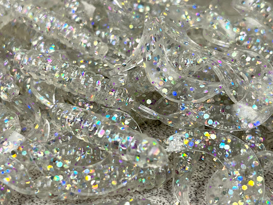 Diamond GLOW Grubs. 25 pack.