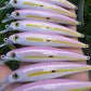 4.5" Pink Obake Oama - Papio Diver. Comes with hooks and split rings.
